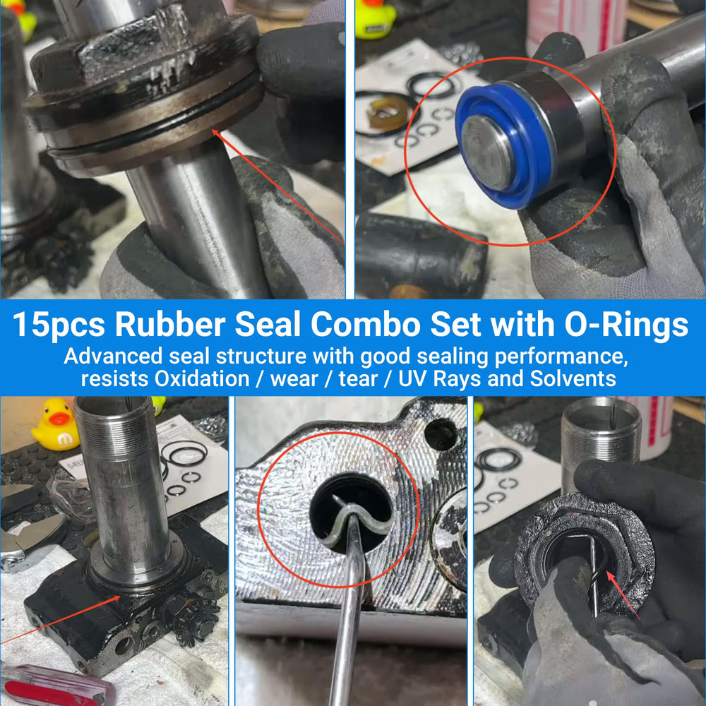 O-ring seal assembly for hydraulic unit seals to prevent leaks
