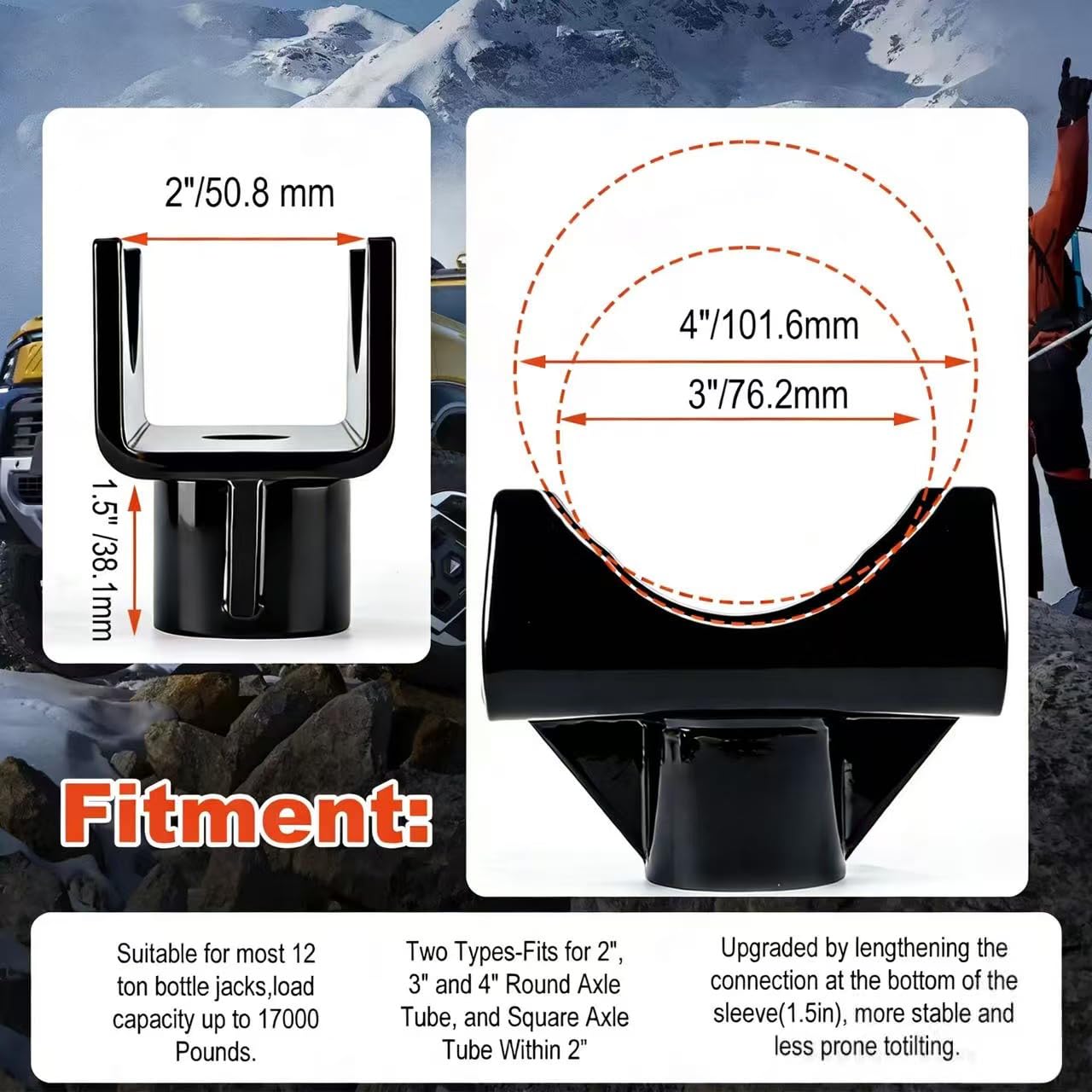 ZUIUINAO alloy-steel construction provides durability for demanding garage or off-road tasks.