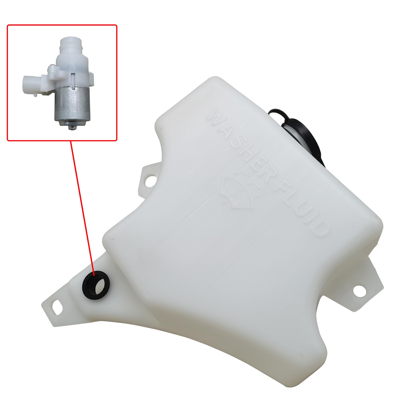 ZUVELLO windshield washer reservoir for Peterbilt 367, durable long-term use