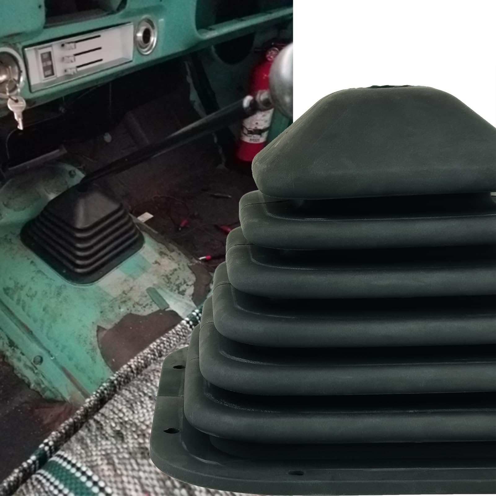 ZUVELLO Kenworth T800 shift boot cover fits snugly, resisting wear for daily rig use.