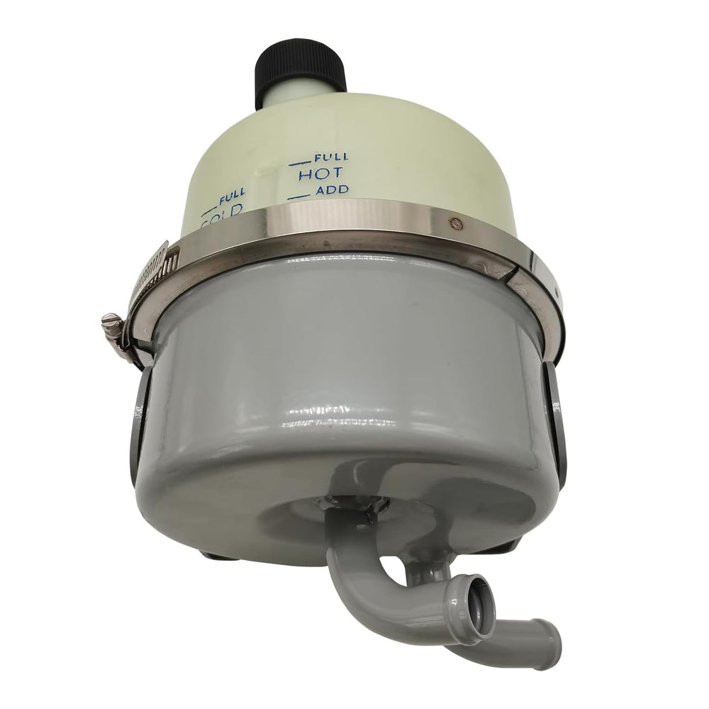 ZUVELLO reservoir rear view reveals secure cap and vent design for fluid management.