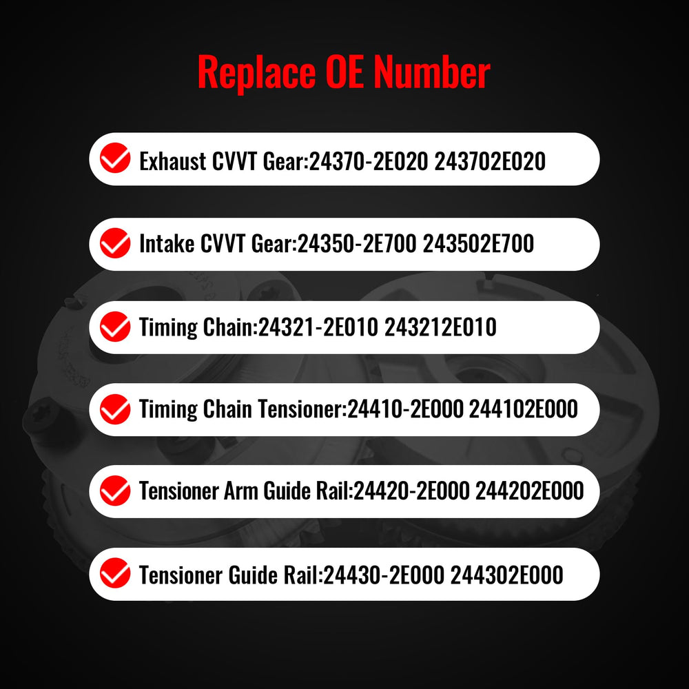 Zuverlass exhaust VVT sprocket 243702e020, durable timing control for even power delivery.