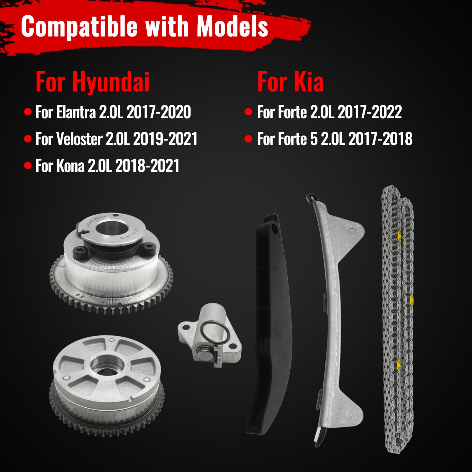 Zuverlass intake VVT sprocket 243502e700, precision teeth for smooth cam phasing.