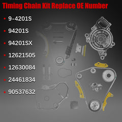 Zuverlass timing kit packaging view showcasing all included parts for quick installation.
