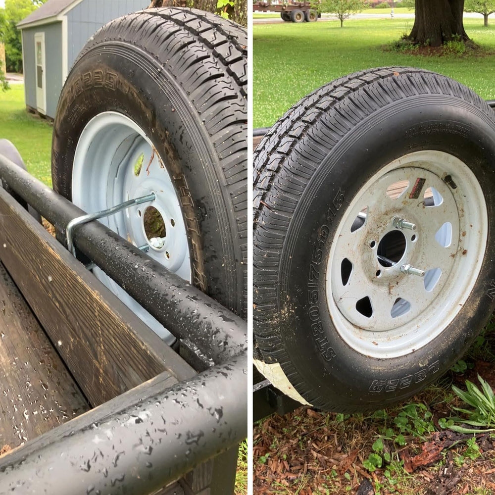 ZWanPing boat trailer spare tire mount, universal compatibility for ski, fishing, sailboats.