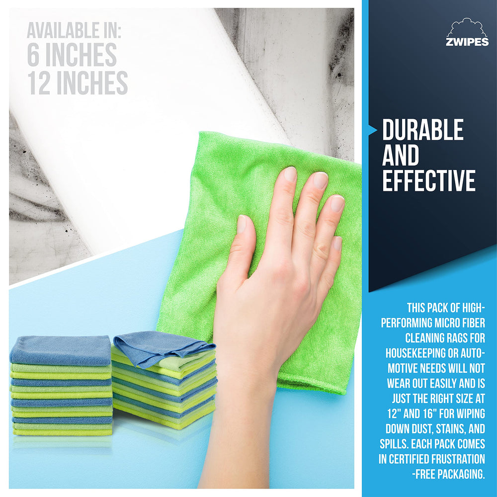 Zwipes 924 dries faster microfiber cloth reduces drying time compared to standard towels
