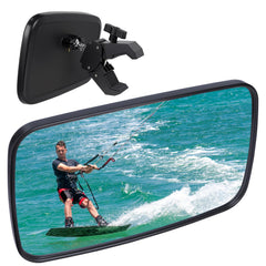 Zwsc universal rear view mirror on a boat for clear visibility while docking