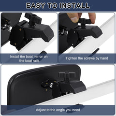 Zwsc golf cart rear view mirror improving reverse visibility