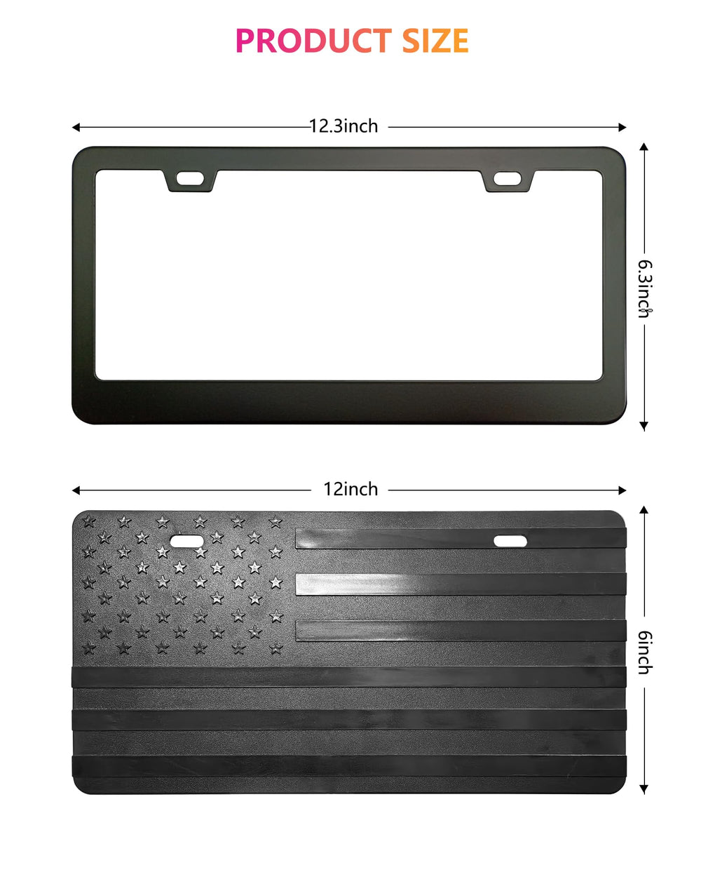 ZXFOOG 3D-embossed USA flag pattern showcases bold patriotism on road.