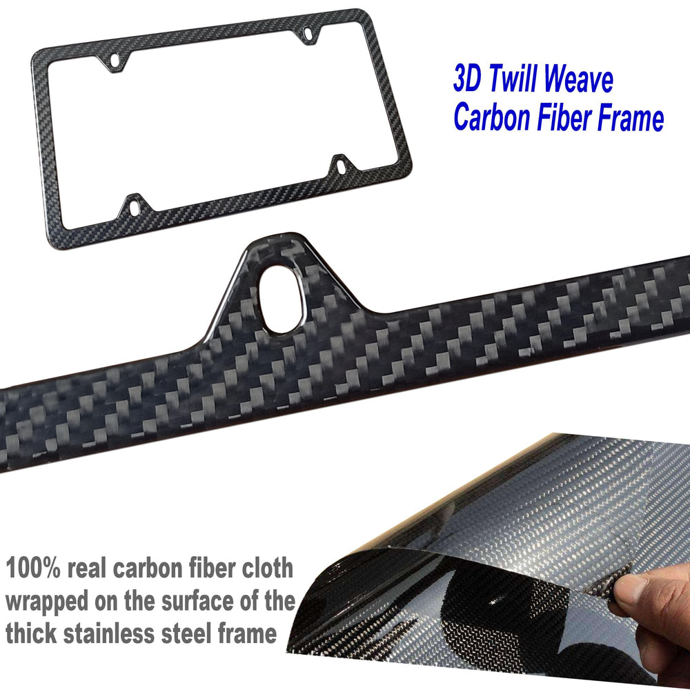 ZXFOOG license plate frame installed on a vehicle demonstrating universal fit
