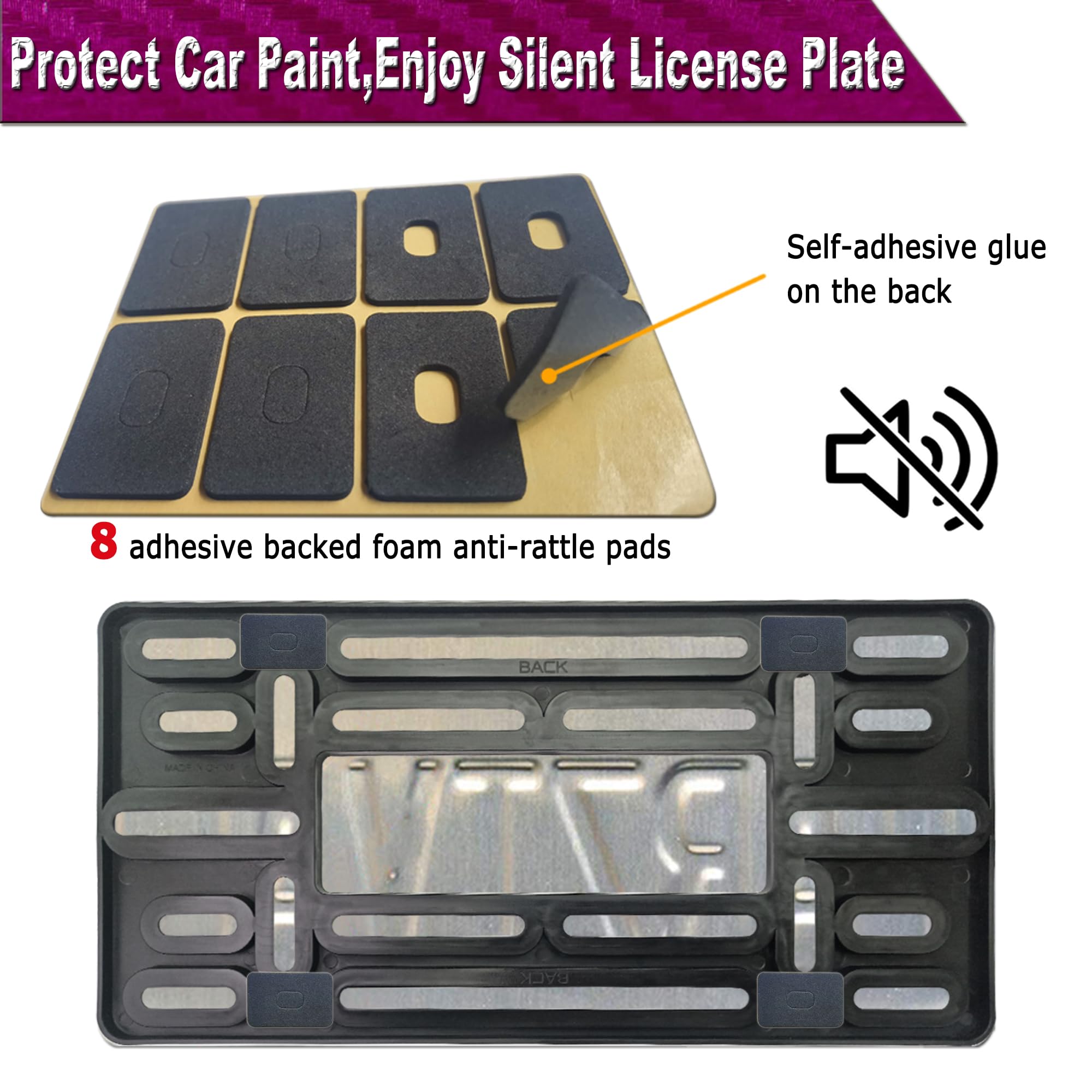 ZXFOOG rattle-proof pad reduces plate vibration and noise