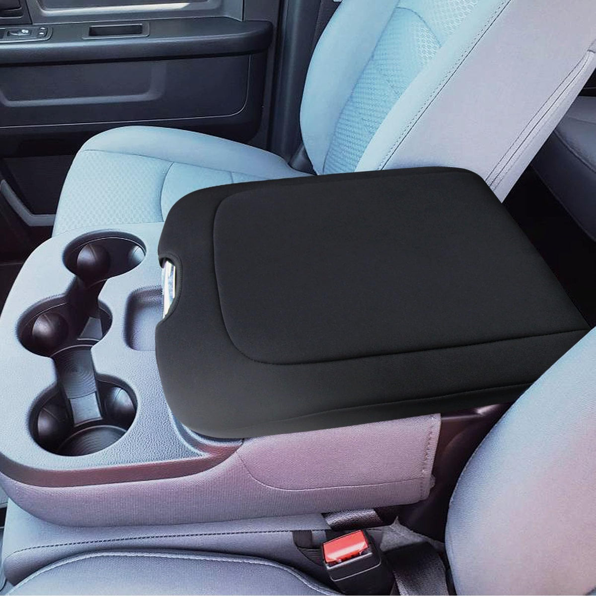 Zxiaochun center-console-cover for Dodge Ram; protects armrest and adds warmth