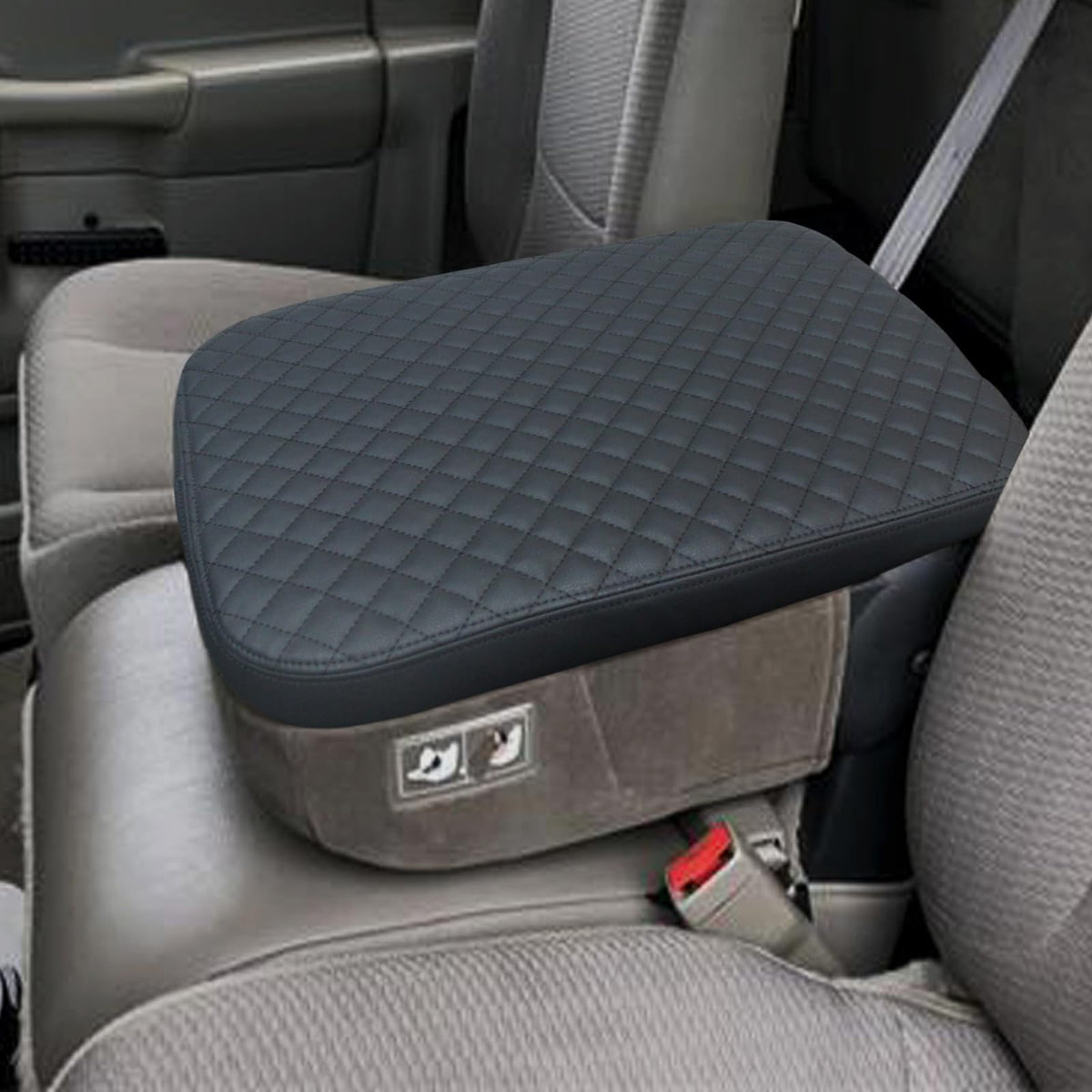 Zxiaochun center console cover for Dodge Ram jump seat protects surface while driving