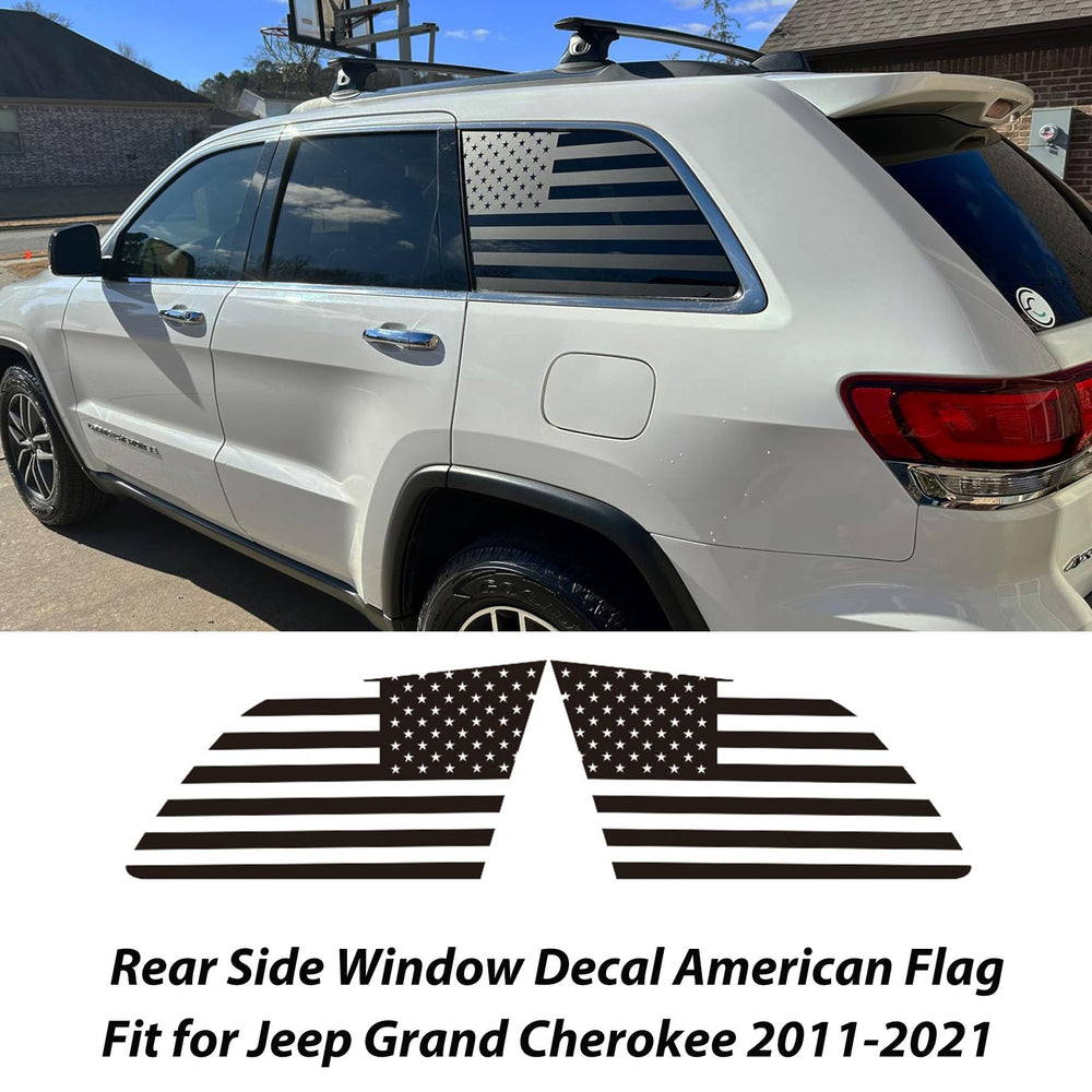 Zxiaochun Jeep Grand Cherokee compatible flag sticker pre-cut for easy installation.
