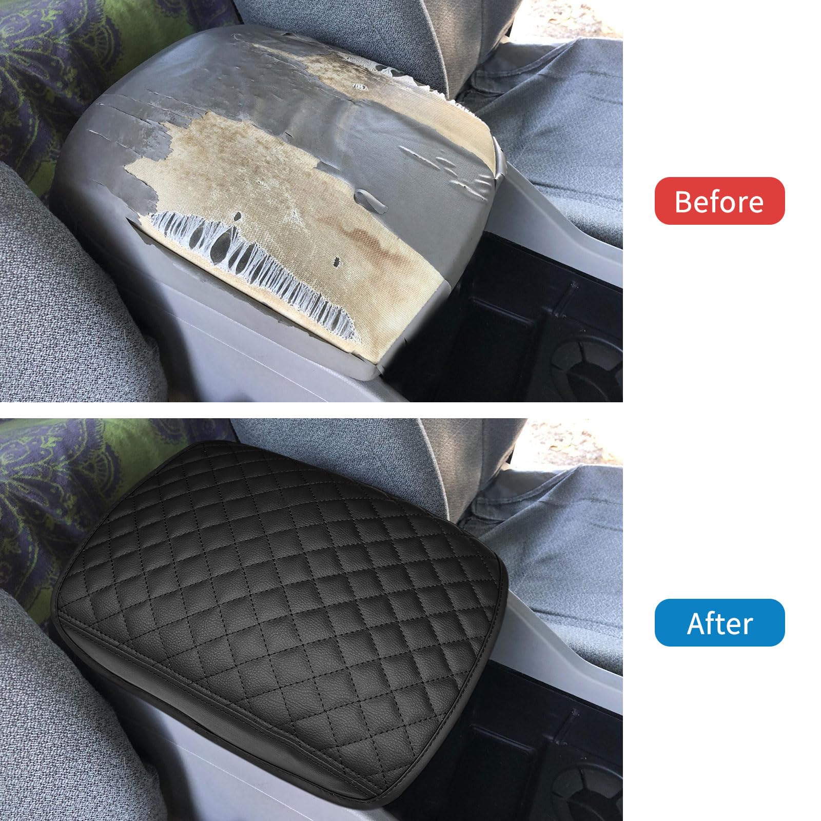 Zxiaochun leather armrest lid offers full console protection with a premium look.