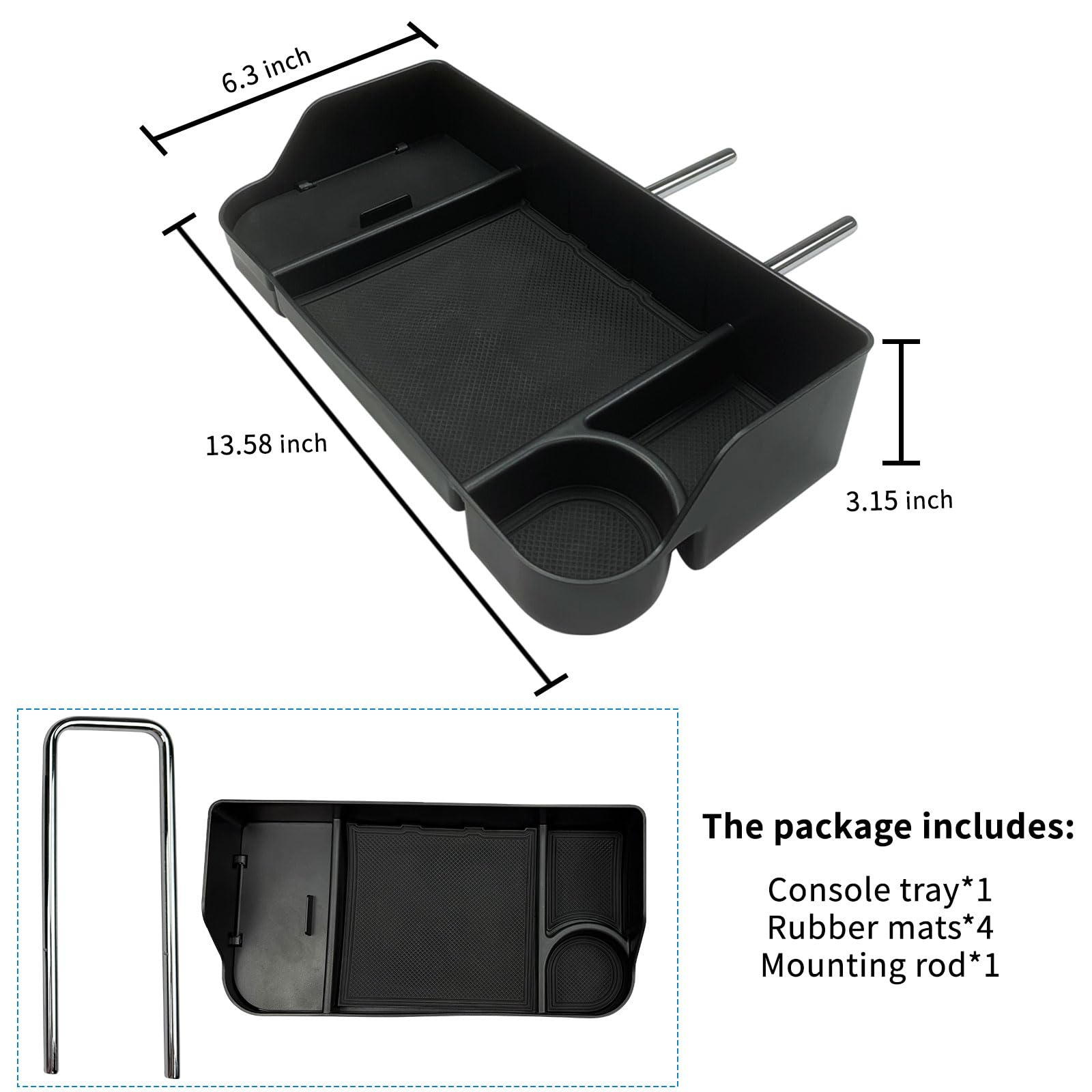 Zxiaochun mounting bar included for quick, tool-free installation.