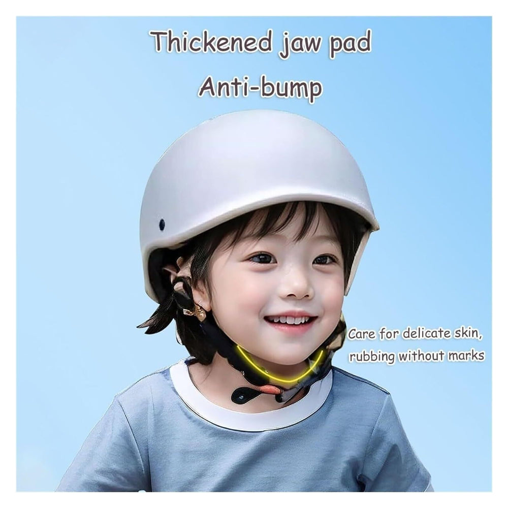 ZXKWFL retro kids beanie helmet reinforced ABS shell for durable protection.