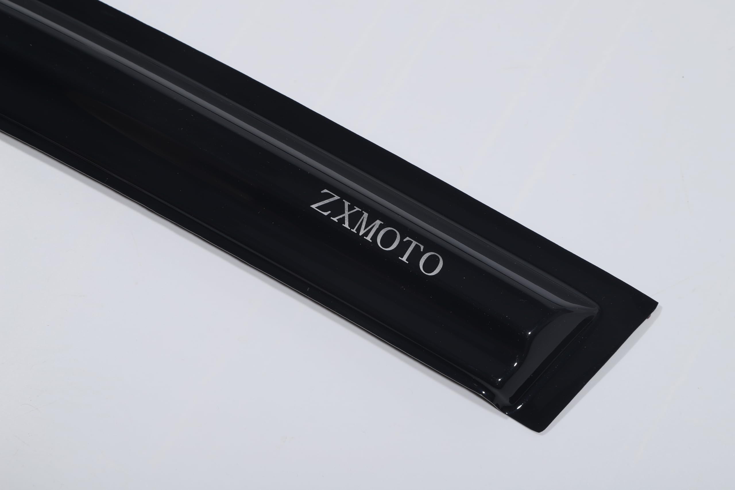 ZXMOTO rain guards on Civic 2006-2011 rear left, protects chrome trim.