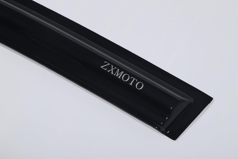 ZXMOTO rain guards on Civic 2006-2011 rear left, protects chrome trim.