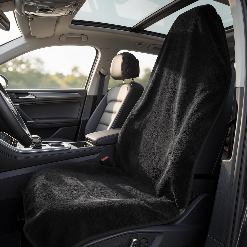 ZXRAINY universal seat cover front view, waterproof protection against spills.