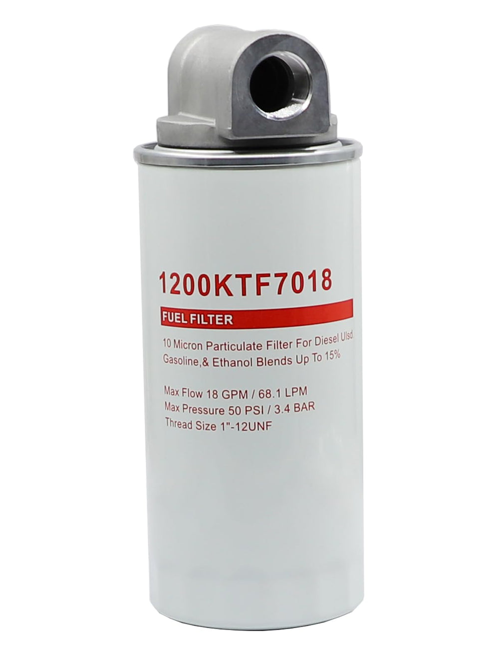 ZXTQWX 1200KTF7018 filter head shown for secure, leak-free connections.