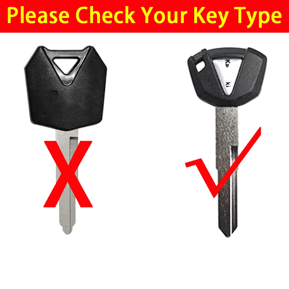 ZYAKOMO CNC motorcycle key cover side profile highlighting sleek design and protection.