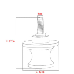 ZYAKOMO rear stand compatible bobbins improve bike stability during repairs