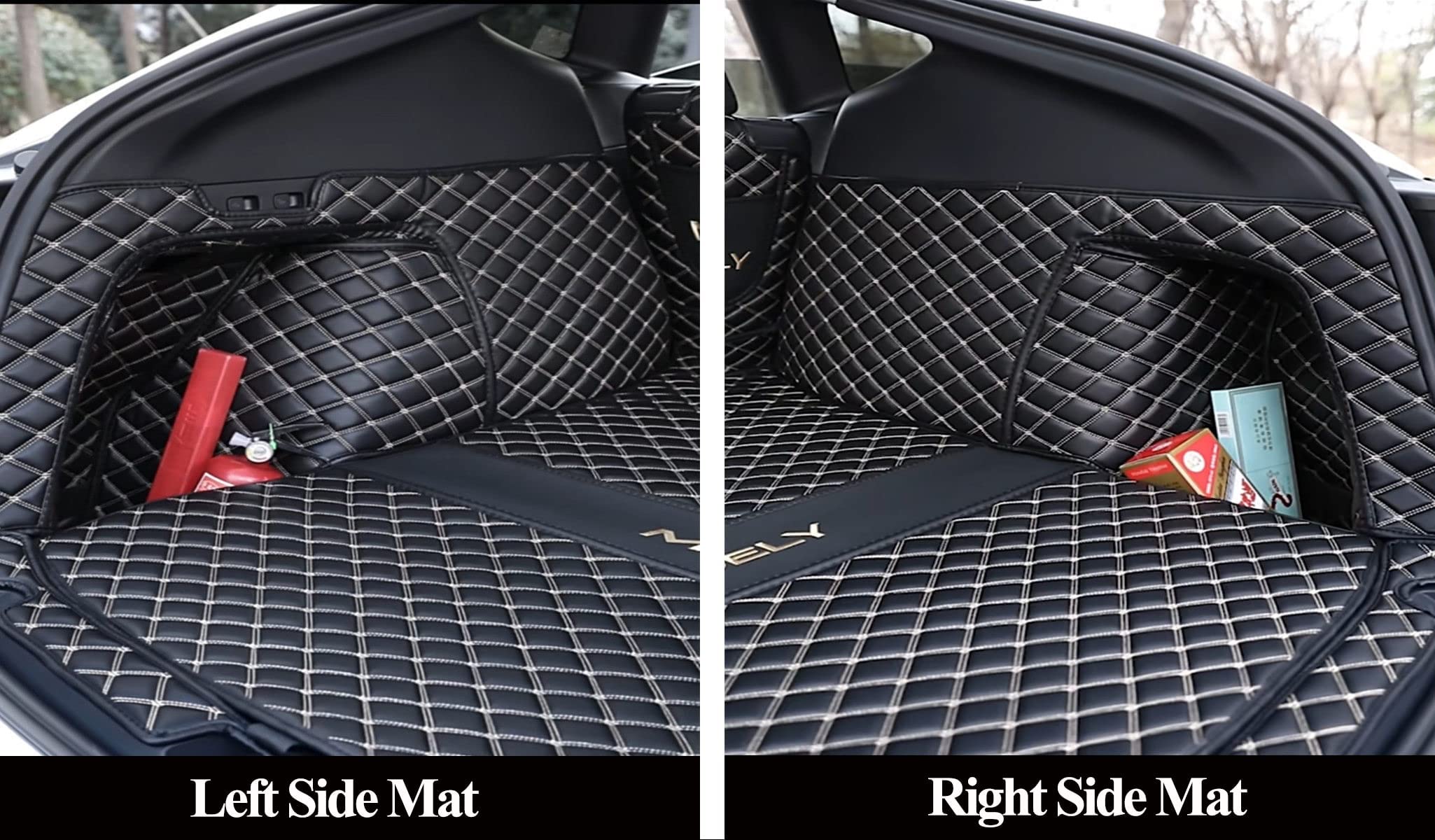 ZYCHUANGYING cargo mat for Tesla Model Y Velcro installation for secure setup
