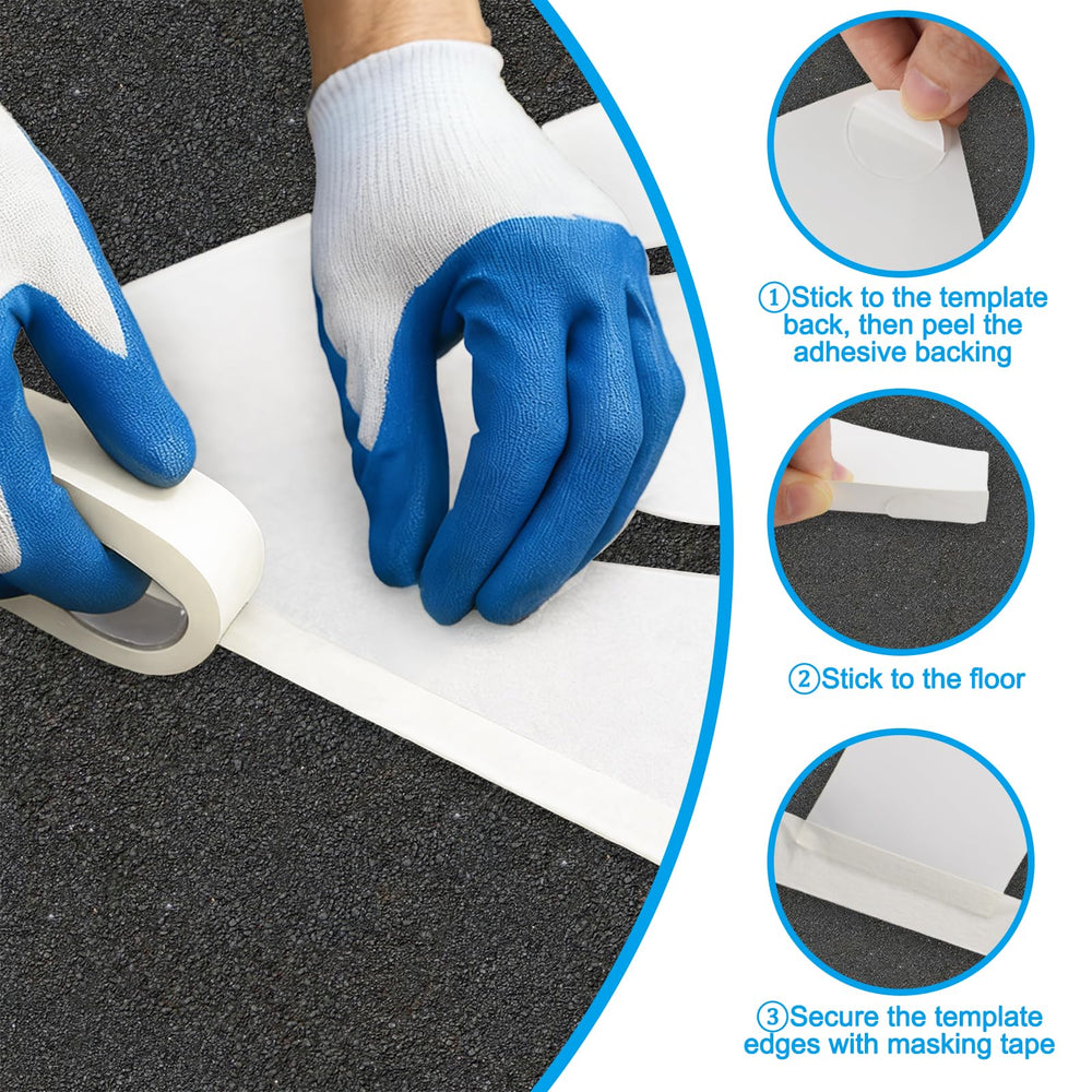 ZYIDBNG stencil accessory kit includes gloves, tape, and dots for neat, residue-free placement.