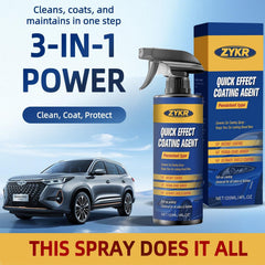 Zykr Nano Quick Coat water-beading action on automotive paint