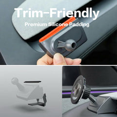 fixed vent base design blends with cabin and stays stable.