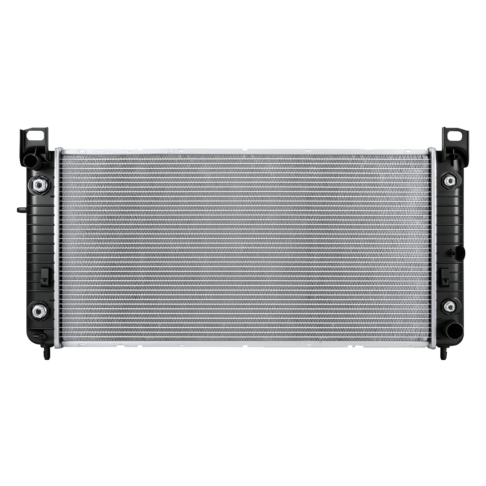 Zynrako CU2370 34'' radiator front view with robust core for heavy cooling