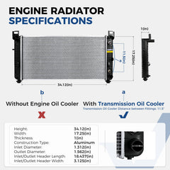 Zynrako CU2423 core detail with folded fins enhancing heat dissipation