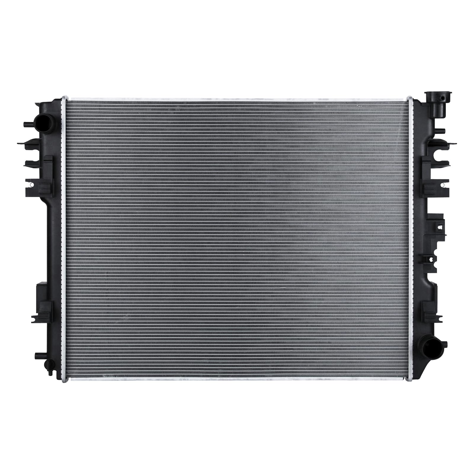 Zynrako engine coolant radiator front view improves cooling efficiency for Dodge Ram