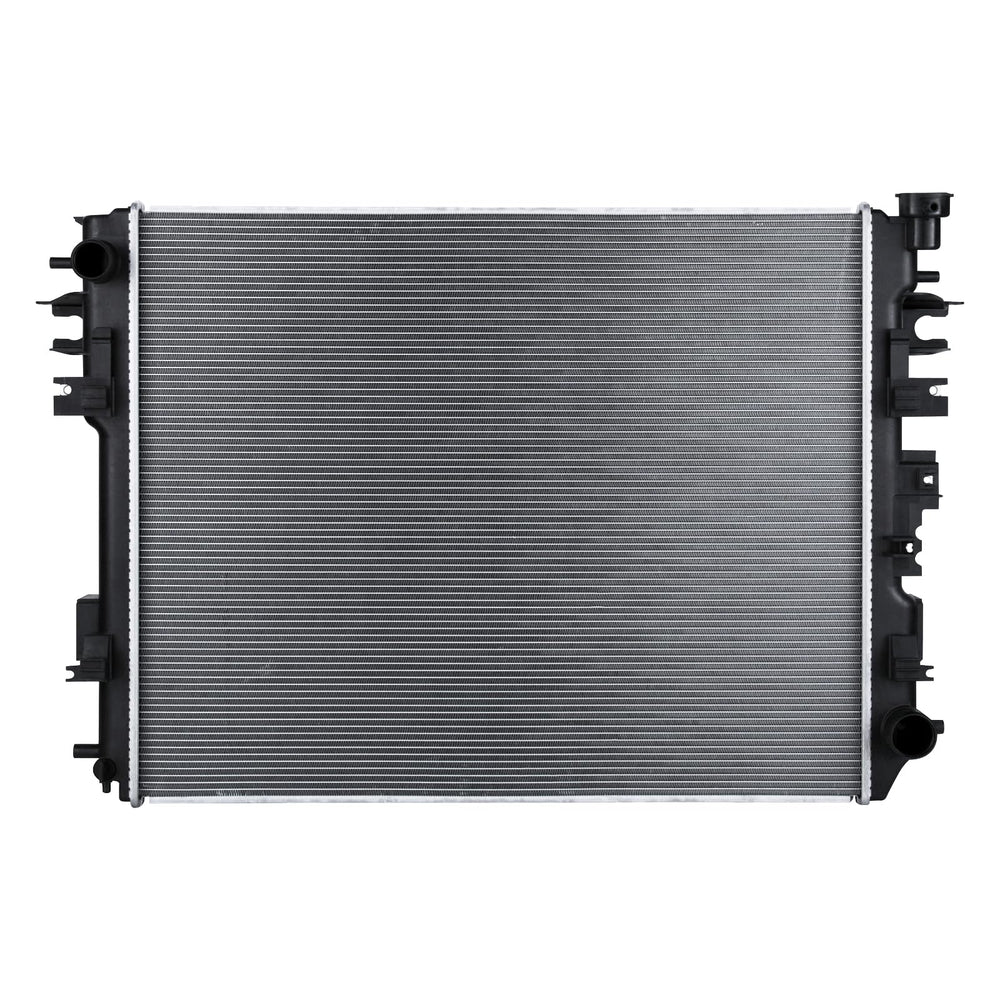 Zynrako engine coolant radiator front view improves cooling efficiency for Dodge Ram