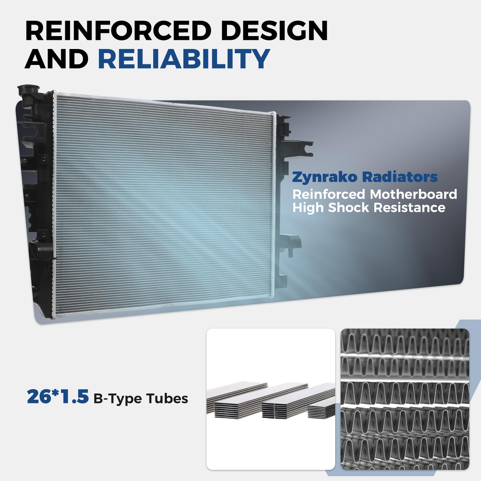 Zynrako radiator with thermal expansion core promotes extended lifespan and stable cooling