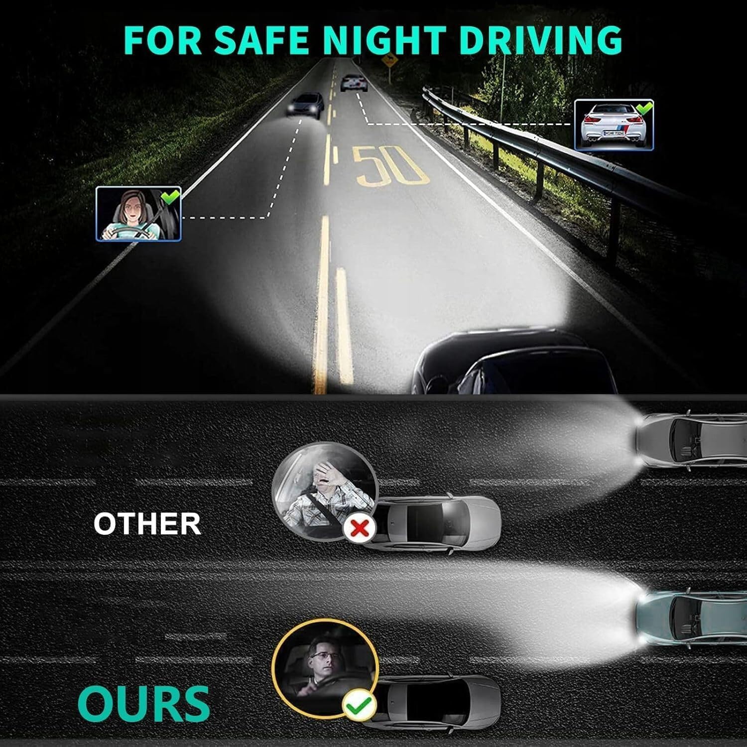 ZYRALUX Toyota Tacoma bulbs emit 6500K white light for improved night visibility