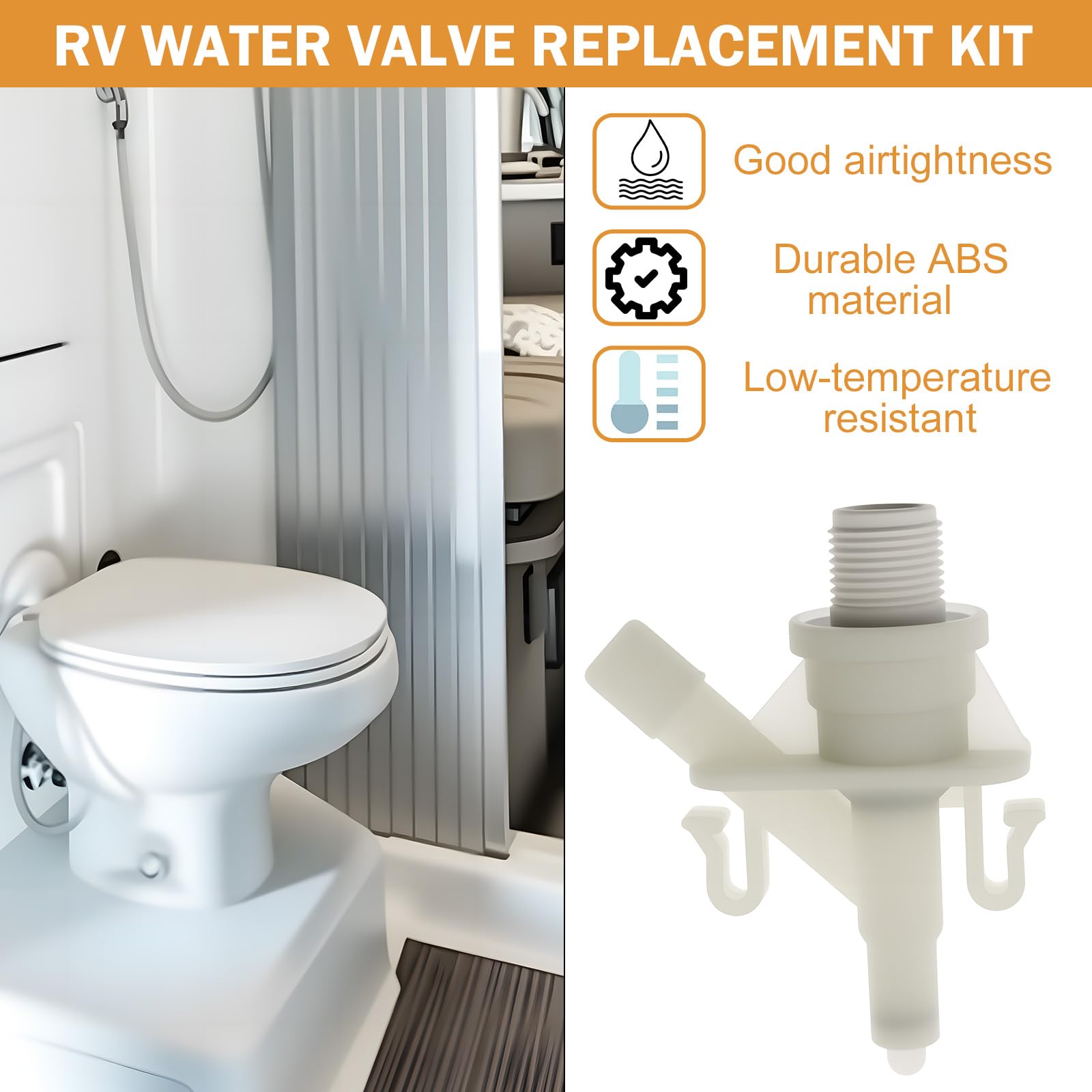 Zzyyldu water valve kit for Dometic 301 series emphasizing leak-free operation
