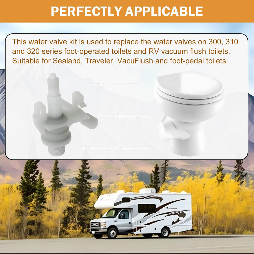 Zzyyldu water valve kit for Dometic 311 series supporting consistent flushing on trips